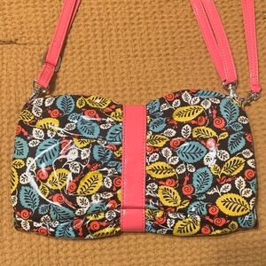 Vera Bradley Colorful Leaf Print Crossbody Bag
